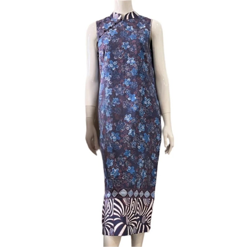 DAMANI Classic Cheongsam Maxi Dress