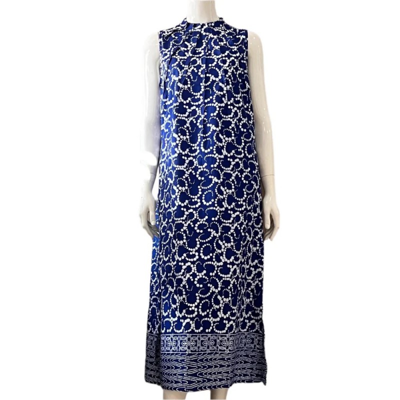 DAMANI Ruffle Neck Maxi Dress