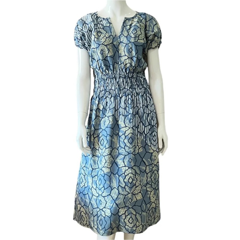 DAMANI Gathered Waist Midi Dress