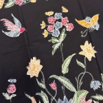 Bird & Butterfly among the Flowers Stalks Classic - Black