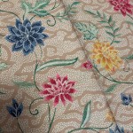 Vines of Flowers with Clouds - Beige