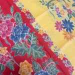 Butterfly among the Flowers Stalks - Red