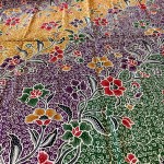 Colourful Wave of Flowers Batik 721 - Purple