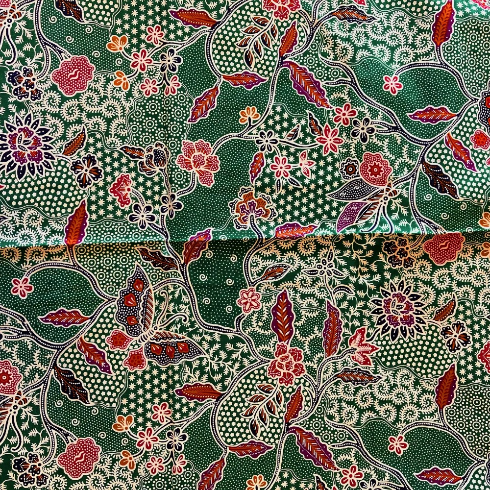 Butterfly Dance Ritual Batik 818 - Green Butterfly Dance Ritual Batik 818 - Green