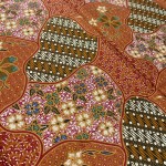 Traditional Padi Field Motif Batik - Red
