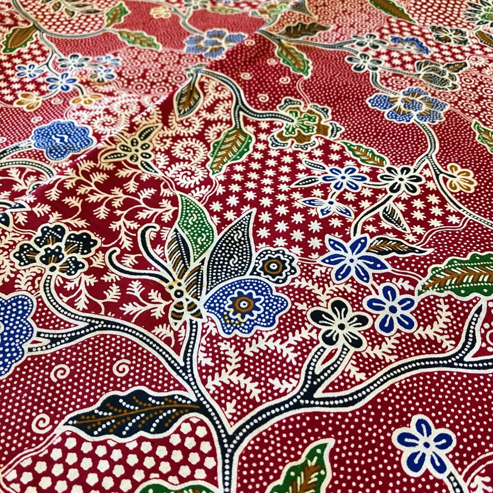 Butterfly Dance Ritual Batik 818 - Red Butterfly Dance Ritual Batik 818 - Red